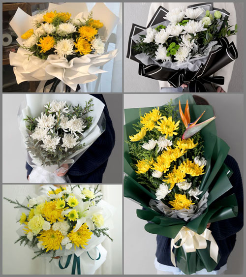 广东揭阳市榕城区榕东街道祠堂村白事花束代送